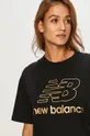 čierna New Balance - Tričko WT03505BK