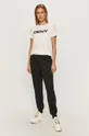 Dkny t-shirt in cotone bianco