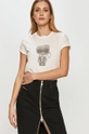 biały Karl Lagerfeld - T-shirt 205W1704 Damski