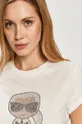 biały Karl Lagerfeld - T-shirt 205W1704