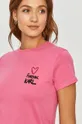 różowy Karl Lagerfeld - T-shirt 205W1702