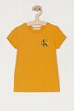 Calvin Klein Jeans - Dětské tričko 104-176 cm kulatý žlutá IG0IG00573