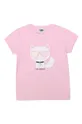 ružová Karl Lagerfeld - Detské tričko Dievčenský