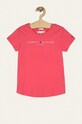 Tommy Hilfiger - Tricou copii 74-176 cm uni roz KG0KG05242