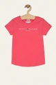 różowy Tommy Hilfiger - T-shirt dziecięcy 74-176 cm KG0KG05242 Dziewczęcy