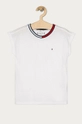 Tommy Hilfiger - Tricou copii 128-176 cm uni alb KG0KG05332