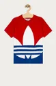 červená adidas Originals - Detské tričko 128-170 cm GE1973 Detský