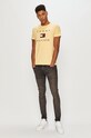 Tommy Hilfiger - T-shirt MW0MW14313 żółty AW20