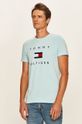 jasny niebieski Tommy Hilfiger - T-shirt Męski