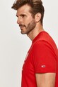 Tommy Jeans - Tričko DM0DM08349 červená