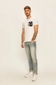 Guess Jeans - T-shirt biały