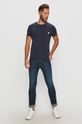 Guess Jeans - Tričko námořnická modř