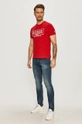 Guess - T-shirt piros