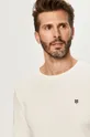 biela Premium by Jack&Jones - Tričko s dlhým rukávom