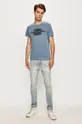 Pepe Jeans - T-shirt Devon fioletowy