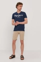 Tričko Pepe Jeans tmavomodrá