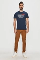 Pepe Jeans - T-shirt Broderick granatowy