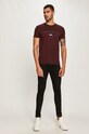 Tommy Hilfiger - Tričko MW0MW15320 burgundské AW20