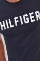 Bavlněné tričko Tommy Hilfiger UM0UM02011 námořnická modř