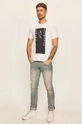 Armani Exchange - T-shirt 6HZTAM.ZJLDZ biały