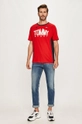 Tommy Sport - T-shirt czerwony