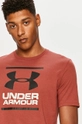 czerwony Under Armour - T-shirt 1326849.688