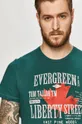 zielony Tom Tailor Denim - T-shirt
