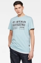 niebieski G-Star Raw - T-shirt D17105.336.A491 Męski