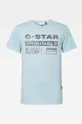 niebieski G-Star Raw - T-shirt D17105.336.A491