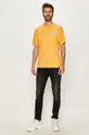 New Balance - Tričko MT03517ASE žltá