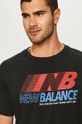 New Balance - Tričko MT03513BK čierna