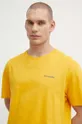 żółty Columbia t-shirt bawełniany North Cascades
