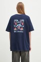 Odzież Columbia t-shirt bawełniany North Cascades 1834041 granatowy
