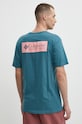 Îmbrăcăminte Columbia tricou din bumbac North Cascades 1834041 turcoaz