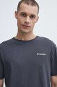 Columbia t-shirt bawełniany North Cascades szary 1834041