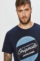 Jack & Jones - T-shirt granatowy 12176768