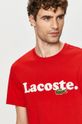 červená Lacoste - Tričko Pánský