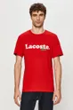 czerwony Lacoste - T-shirt TH1868