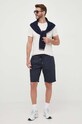 Tommy Hilfiger pamut póló MW0MW11797 bézs SS25