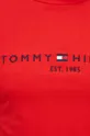 piros Tommy Hilfiger pamut póló