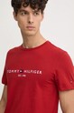 Бавовняна футболка Tommy Hilfiger червоний MW0MW11797