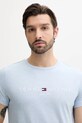 Ruházat Tommy Hilfiger pamut póló MW0MW11797 kék