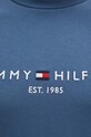 Бавовняна футболка Tommy Hilfiger блакитний MW0MW11797