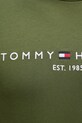 Bavlněné tričko Tommy Hilfiger MW0MW11797 zelená