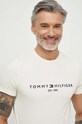 Odzież Tommy Hilfiger t-shirt bawełniany MW0MW11797 beżowy