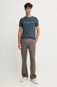 Bavlnené tričko Tommy Hilfiger MW0MW11797 sivá SS25