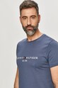 Βαμβακερό μπλουζάκι Tommy Hilfiger μπλε MW0MW11797