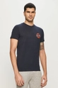 granatowy Jack & Jones - T-shirt Męski