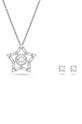Swarovski - Naszyjnik i kolczyki Stella 5622729 srebrny 5622729