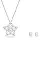 Swarovski - Náušnice a náhrdelník Stella stříbrná 5622729